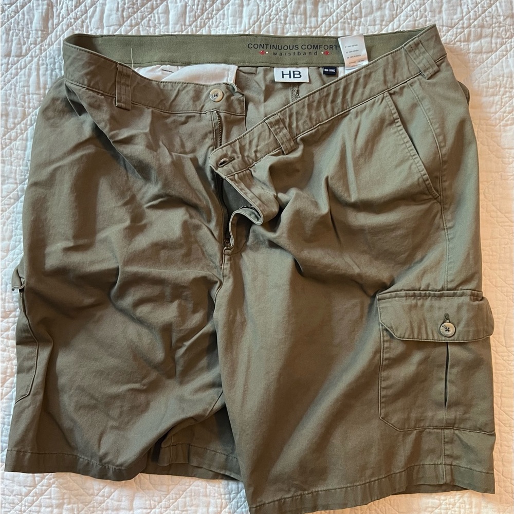 PMST107 - Harbor Bay, Men’s 46L, Olive Cargo Shorts